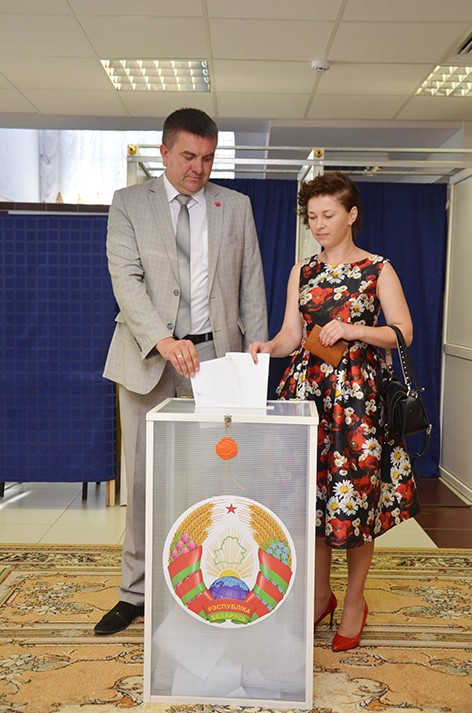 Глава Быховского райисполкома Дмитрий Мартинович принял участие в выборах Президента Республики Беларусь