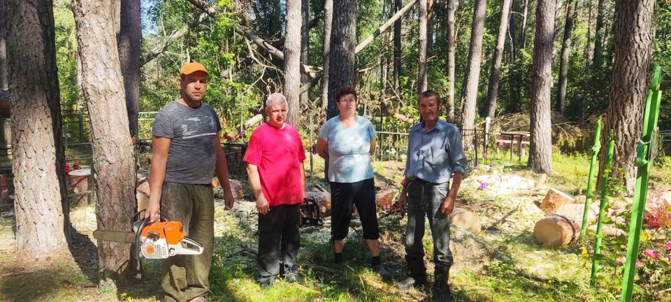 На Быховщине продолжаются восстановительные работы после июльского урагана