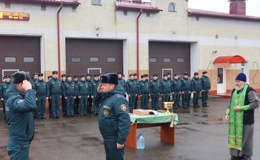 Торжественное собрание, посвящённое Дню спасателя, прошло в Быховском РОЧС